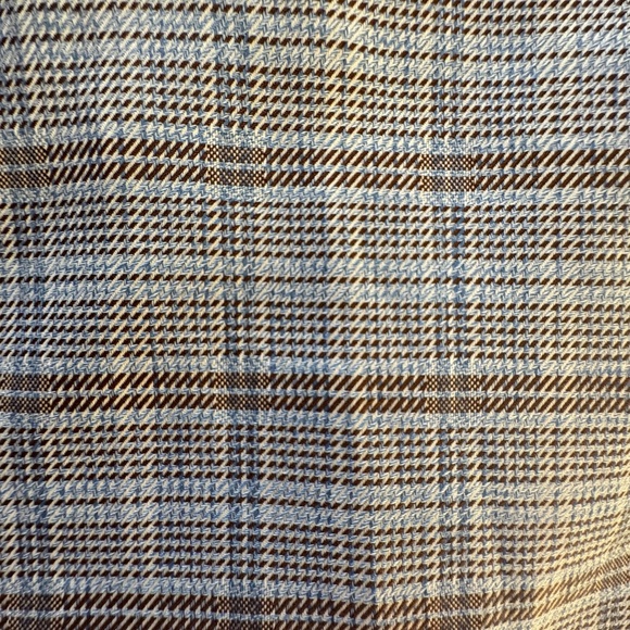 Stenstroms Sweden Stylish Blue Plaid Men's Button Down Shirt 15.5 Medium - Picture 11 of 11